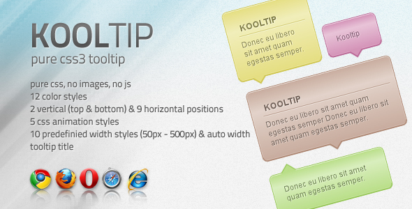 Jquery and CSS Tooltips